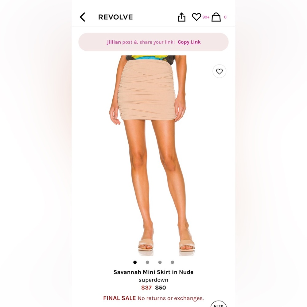 Superdown mini skirt